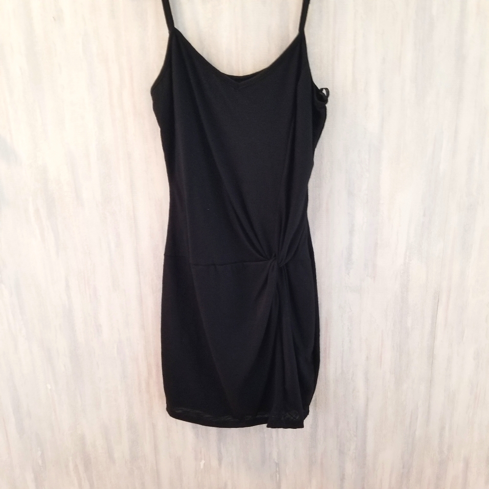 Little black dress with adjustable straps
